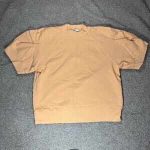 AGOLDE The Round Shoulder Sweatshirt Sherbert Size Small